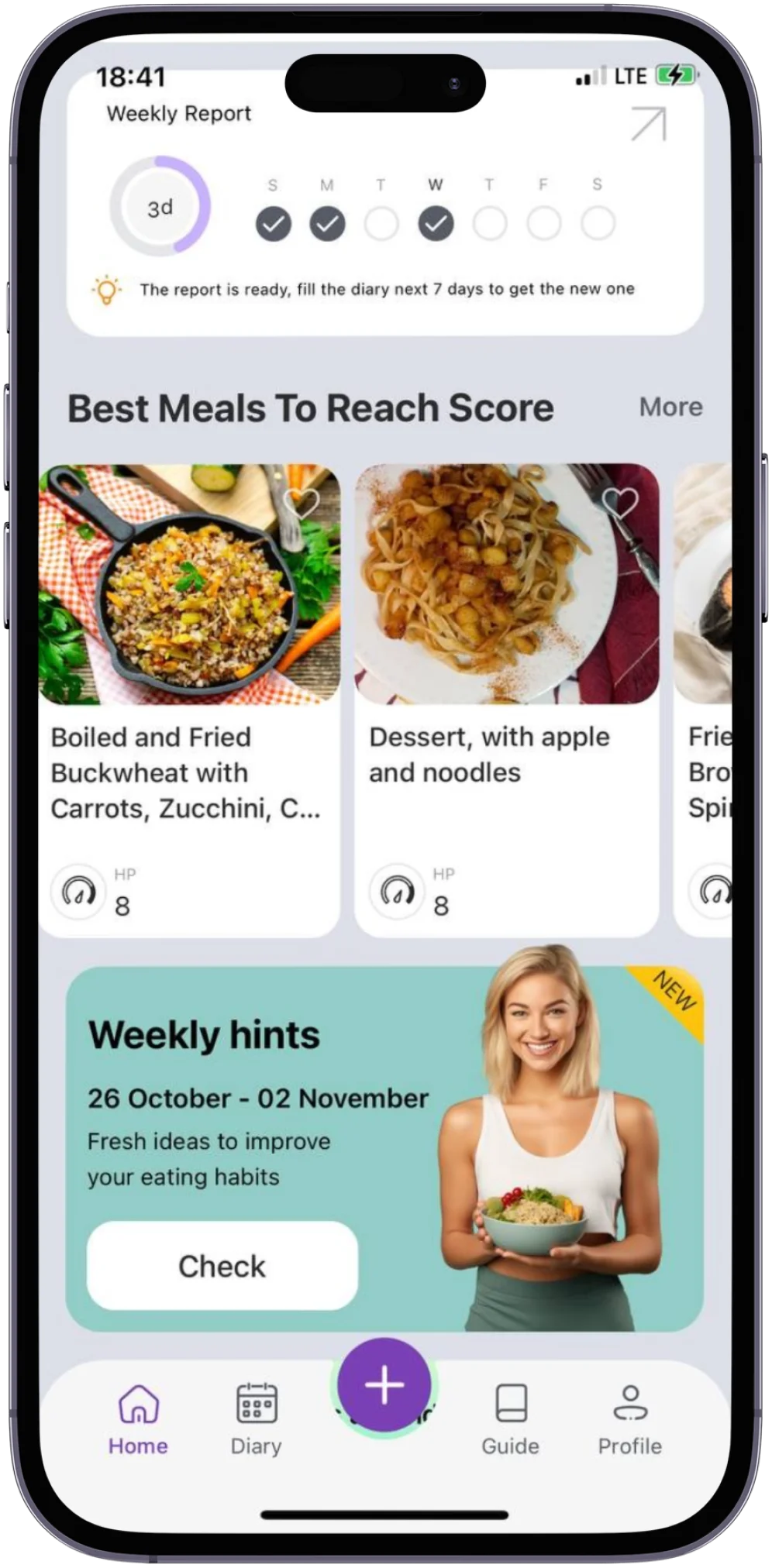 Meal recommendations updates in real time just for you - Eat Beat App