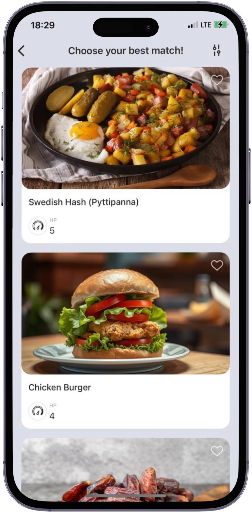 Meal recommendations updates in real time just for you - Eat Beat App